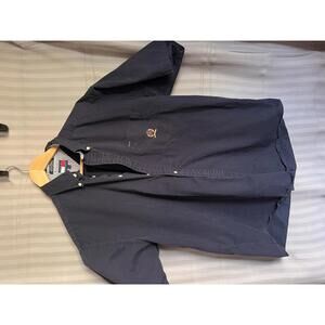 Tommy Hilfiger Men's Casual Short Sleeve Shirt‎ - Navy Blue, Size L
